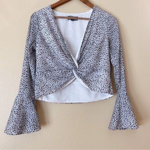 4SI3NNAI Cheetah Print Crop Top